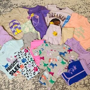 17pc NEW Skechers Disney kids clothing lot girls size 4t